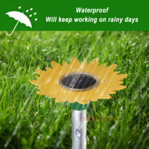 Outdoor Waterproof Battery Powered Intermittent Vibration Gopher Vole Repellent Ultrasonic Mole Repeller - Image 11