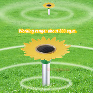 Outdoor Waterproof Battery Powered Intermittent Vibration Gopher Vole Repellent Ultrasonic Mole Repeller - Image 13