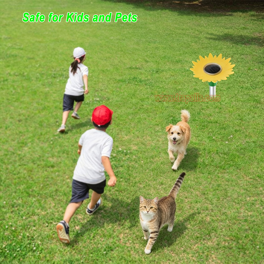 Outdoor Waterproof Battery Powered Intermittent Vibration Gopher Vole Repellent Ultrasonic Mole Repeller - Image 14