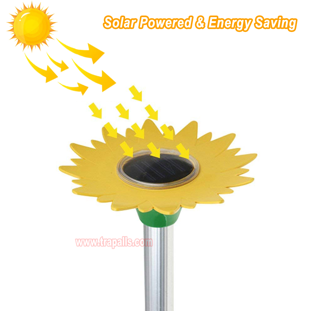 Outdoor Waterproof Battery Powered Intermittent Vibration Gopher Vole Repellent Ultrasonic Mole Repeller - Image 10