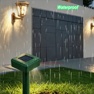 Outdoor Waterproof Solar Powered Anti Gopher Vole Deterrent Ultrasonic Mole Repeller - Image 11