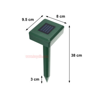 Outdoor Waterproof Solar Powered Anti Gopher Vole Deterrent Ultrasonic Mole Repeller - Image 3