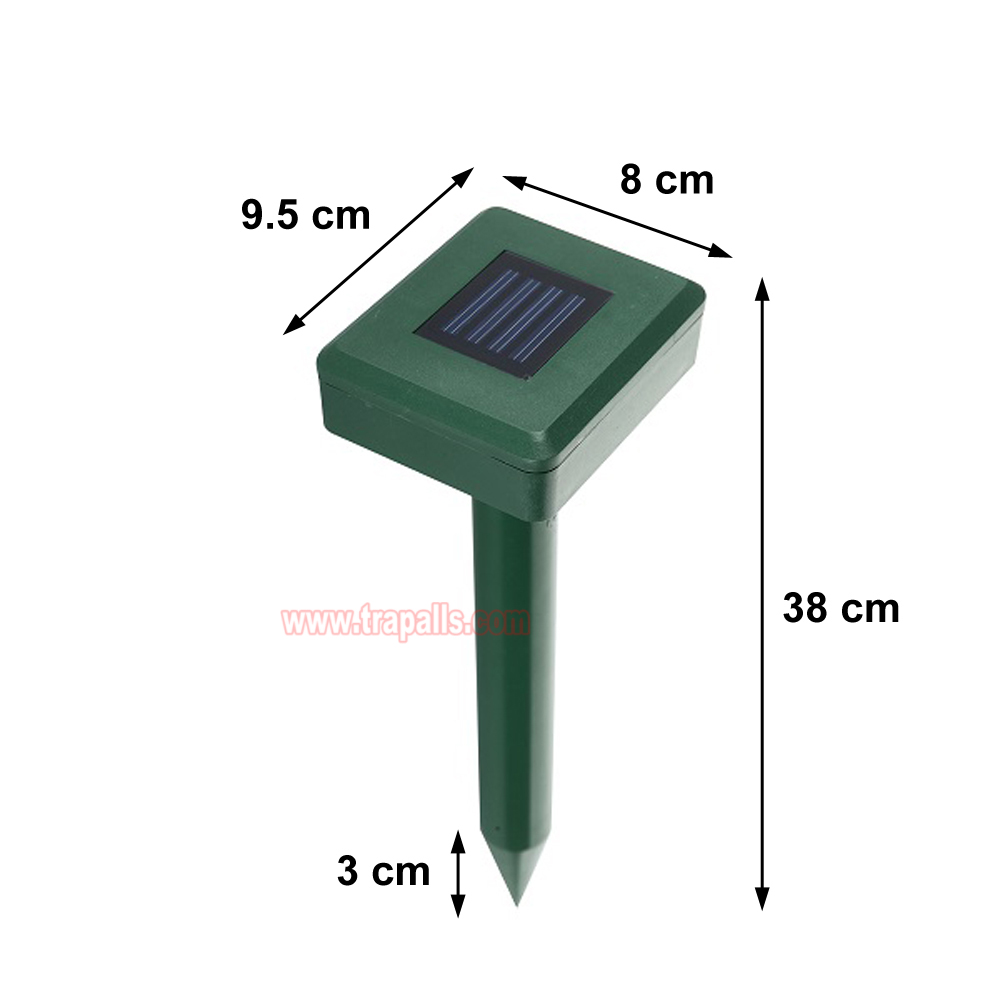Outdoor Waterproof Solar Powered Anti Gopher Vole Deterrent Ultrasonic Mole Repeller - Image 3