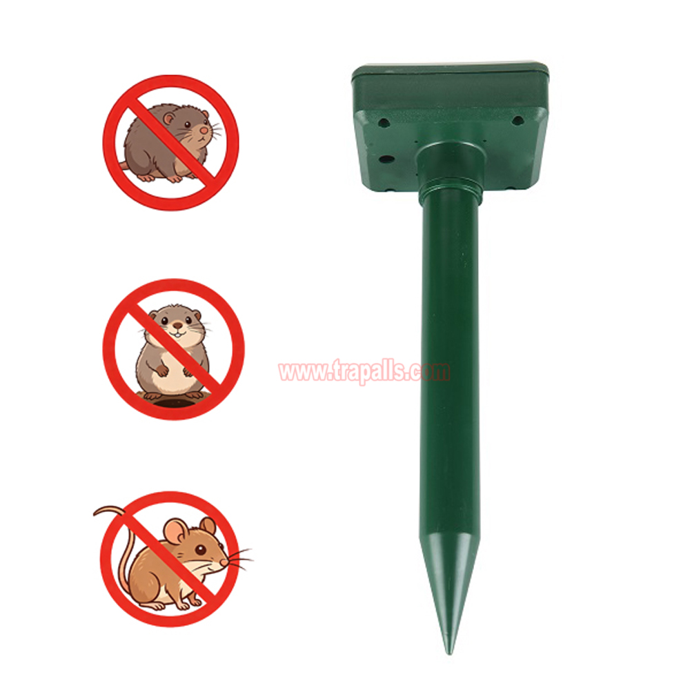 Outdoor Waterproof Solar Powered Anti Gopher Vole Deterrent Ultrasonic Mole Repeller - Image 4