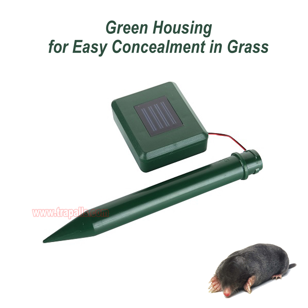 Outdoor Waterproof Solar Powered Anti Gopher Vole Deterrent Ultrasonic Mole Repeller - Image 5