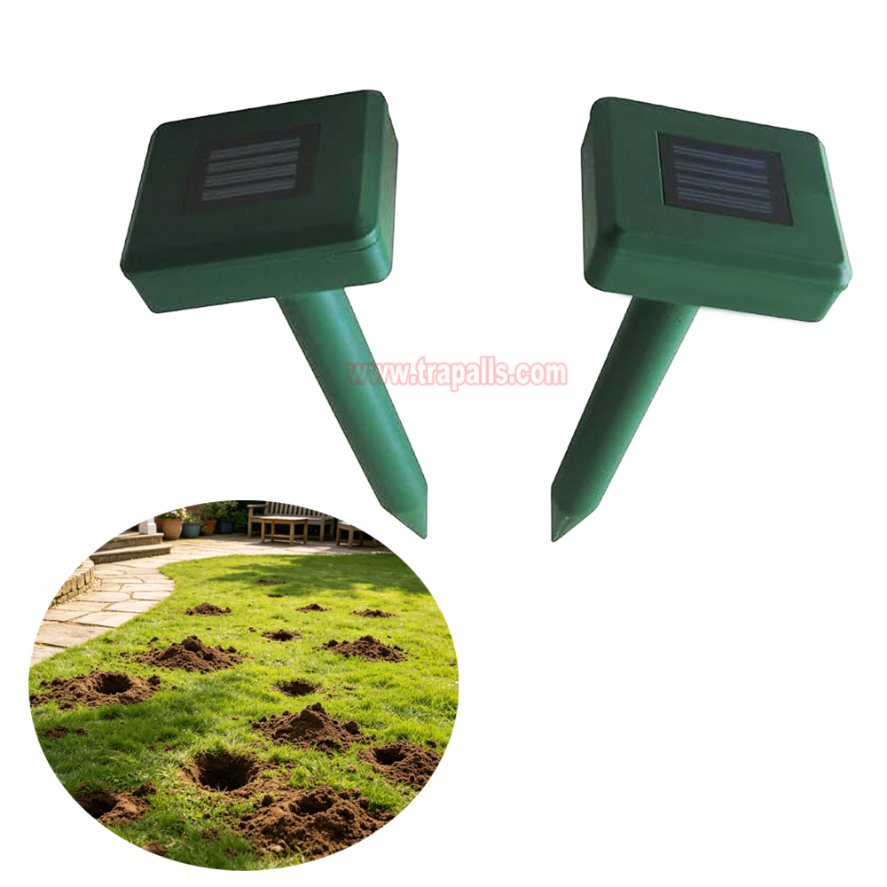 Outdoor Waterproof Solar Powered Anti Gopher Vole Deterrent Ultrasonic Mole Repeller - Image 8