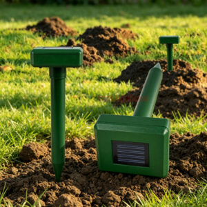 Outdoor Waterproof Solar Powered Anti Gopher Vole Deterrent Ultrasonic Mole Repeller - Image 9