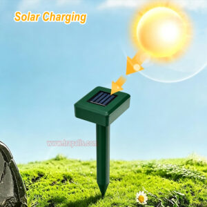 Outdoor Waterproof Solar Powered Anti Gopher Vole Deterrent Ultrasonic Mole Repeller - Image 10