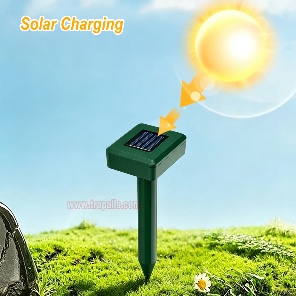 Outdoor Waterproof Solar Powered Anti Gopher Vole Deterrent Ultrasonic Mole Repeller - Image 10