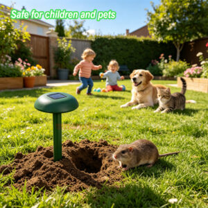 Outdoor Garden Waterproof Eco-friendly Solar Powered Snake Control Gopher Vole Deterrent Ultrasonic Mole Repeller - Image 16