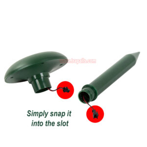 Outdoor Garden Waterproof Eco-friendly Solar Powered Snake Control Gopher Vole Deterrent Ultrasonic Mole Repeller - Image 7