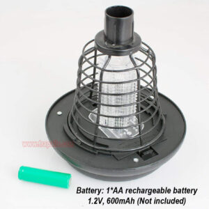 Outdoor Garden Waterproof Solar Bug Zapper UV LED Light Electric Fly Pest Killer Mosquito Killer Lamp - Image 12