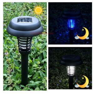 Outdoor Garden Waterproof Solar Bug Zapper UV LED Light Electric Fly Pest Killer Mosquito Killer Lamp - Image 15