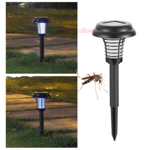 Outdoor Garden Waterproof Solar Bug Zapper UV LED Light Electric Fly Pest Killer Mosquito Killer Lamp - Image 17