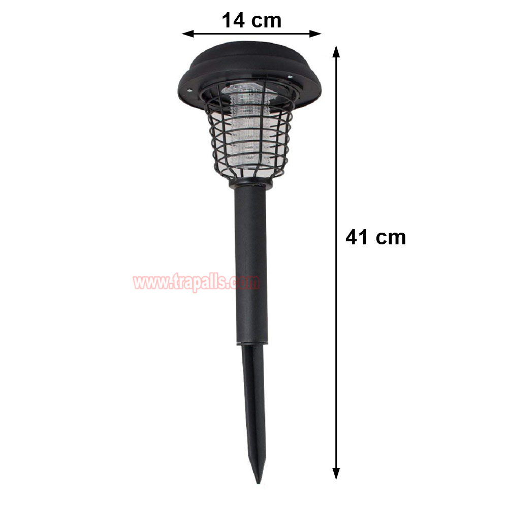 Outdoor Garden Waterproof Solar Bug Zapper UV LED Light Electric Fly Pest Killer Mosquito Killer Lamp - Image 3
