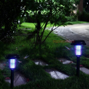 Outdoor Garden Waterproof Solar Bug Zapper UV LED Light Electric Fly Pest Killer Mosquito Killer Lamp - Image 21