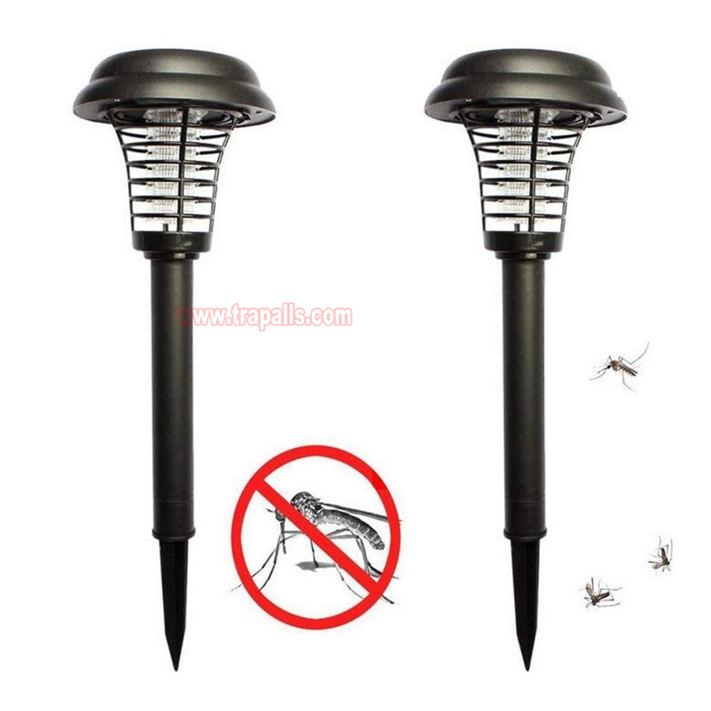 Outdoor Garden Waterproof Solar Bug Zapper UV LED Light Electric Fly Pest Killer Mosquito Killer Lamp - Image 5