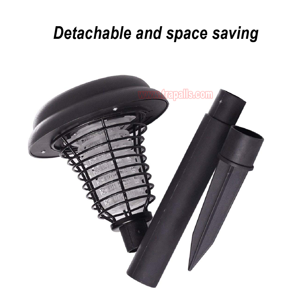Outdoor Garden Waterproof Solar Bug Zapper UV LED Light Electric Fly Pest Killer Mosquito Killer Lamp - Image 8