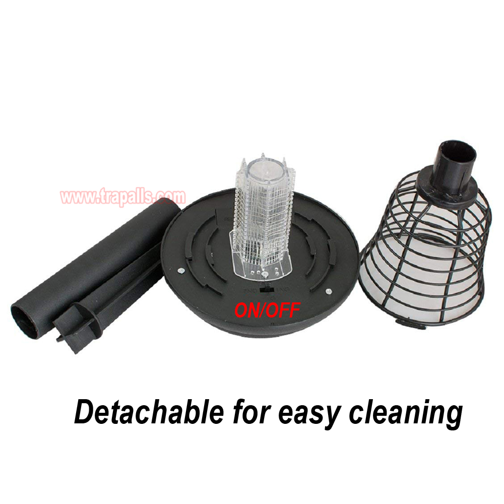 Outdoor Garden Waterproof Solar Bug Zapper UV LED Light Electric Fly Pest Killer Mosquito Killer Lamp - Image 9