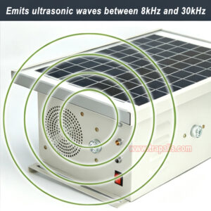 Garden Orchard Solar Powered Red Blue Strobe Lights 360° Coverage Bird Repeller with Remote Control - Image 8