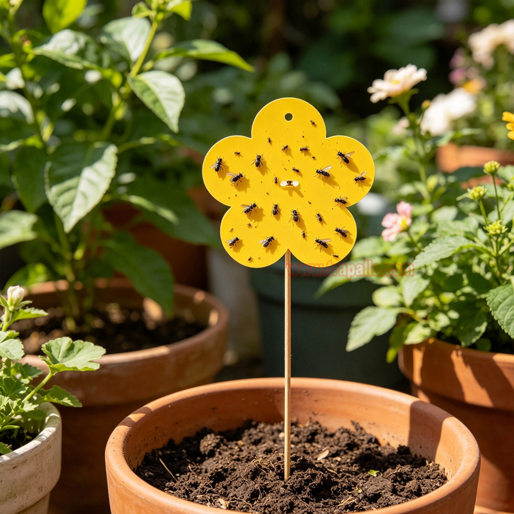 Home Garden Insect Moth Gnat Control Dual-Sided Yellow Sticky Fruit Fly Glue Trap - Image 9