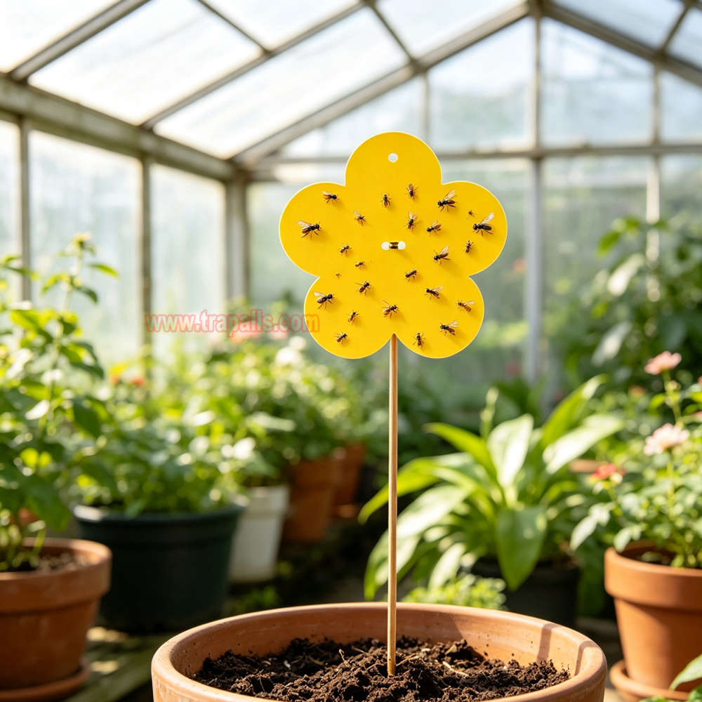 Home Garden Insect Moth Gnat Control Dual-Sided Yellow Sticky Fruit Fly Glue Trap - Image 10