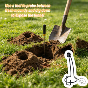 Outdoor Garden Underground Tunnel Rust Resistant Sensitive Spiral Trigger Vole Catcher Mole Trap - Image 6