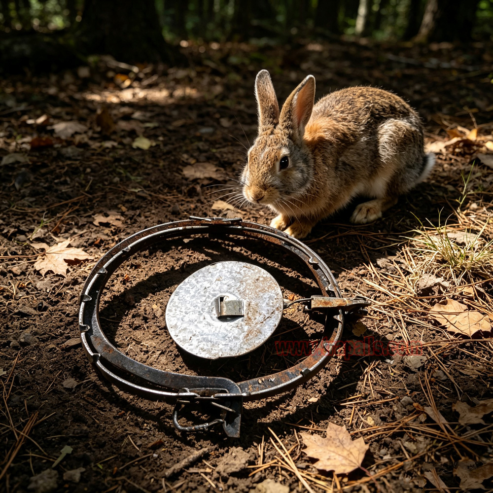 Wildlife Lawn Sensitivity Pedal Trigger Rodent Control Mouse Snap Trap Metal Rabbit Trap - Image 9