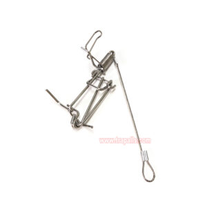 Outdoor Garden Stainless Steel Coil Spring Vole Kill Gopher Catcher Mole Trap with Tether - Image 2