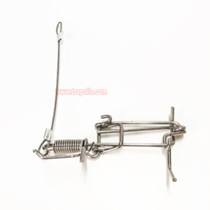 Outdoor Garden Stainless Steel Coil Spring Vole Kill Gopher Catcher Mole Trap with Tether - Image 4