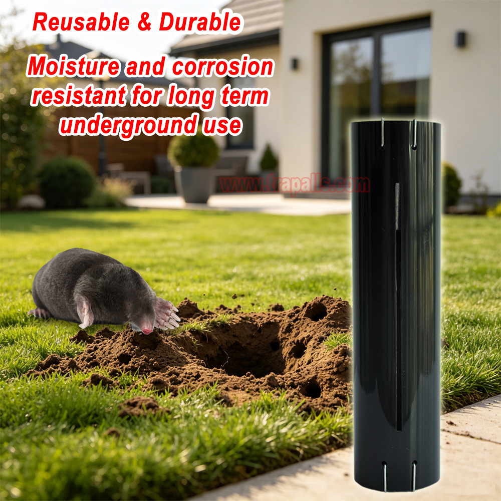 Garden Lawn Humane Double Entry Tunnel Gopher Control Vole Catcher Underground Trap Mole Trap - Image 6