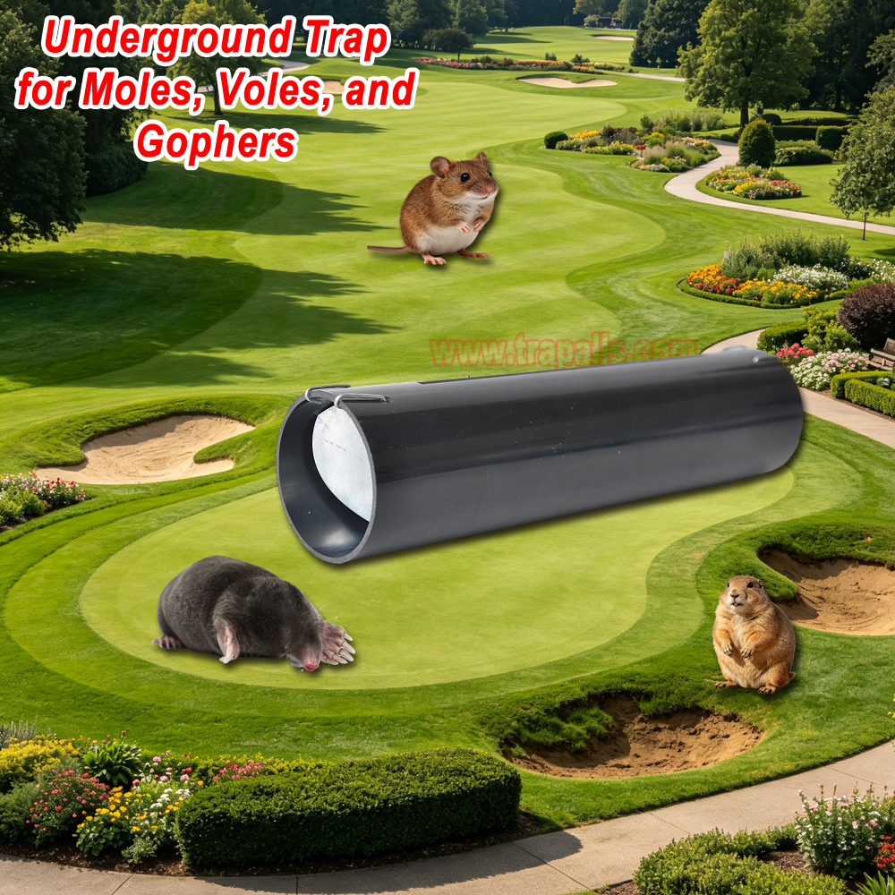 Garden Lawn Humane Double Entry Tunnel Gopher Control Vole Catcher Underground Trap Mole Trap - Image 10