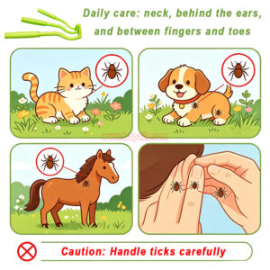 Indoor Outdoor Safe and Pain Free Tick Puller for Dog Cat Horse Human Tick Remover Tool - Image 12