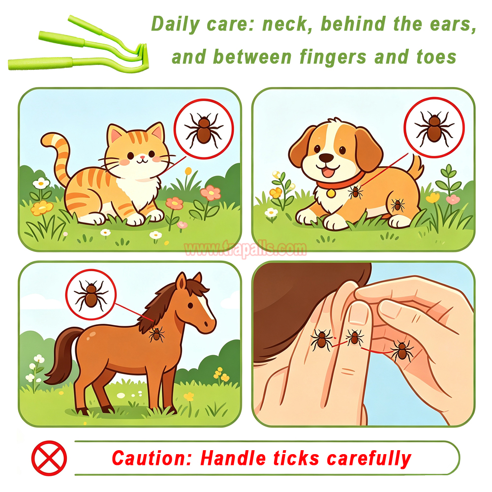 Indoor Outdoor Safe and Pain Free Tick Puller for Dog Cat Horse Human Tick Remover Tool - Image 12