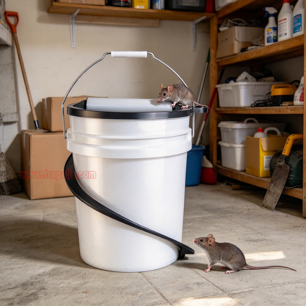 Reusable 5 Gallon Bucket Profile Spiral Wrap Around Ramp Rat Rodent Control Spiral Mouse Trap Bucket - Image 11