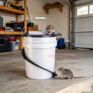 Reusable 5 Gallon Bucket Profile Spiral Wrap Around Ramp Rat Rodent Control Spiral Mouse Trap Bucket - Image 12