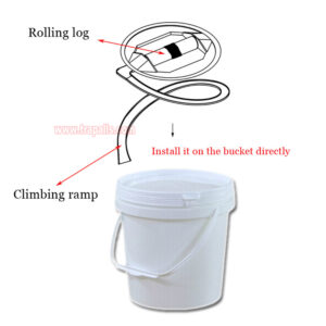 Reusable 5 Gallon Bucket Profile Spiral Wrap Around Ramp Rat Rodent Control Spiral Mouse Trap Bucket - Image 4