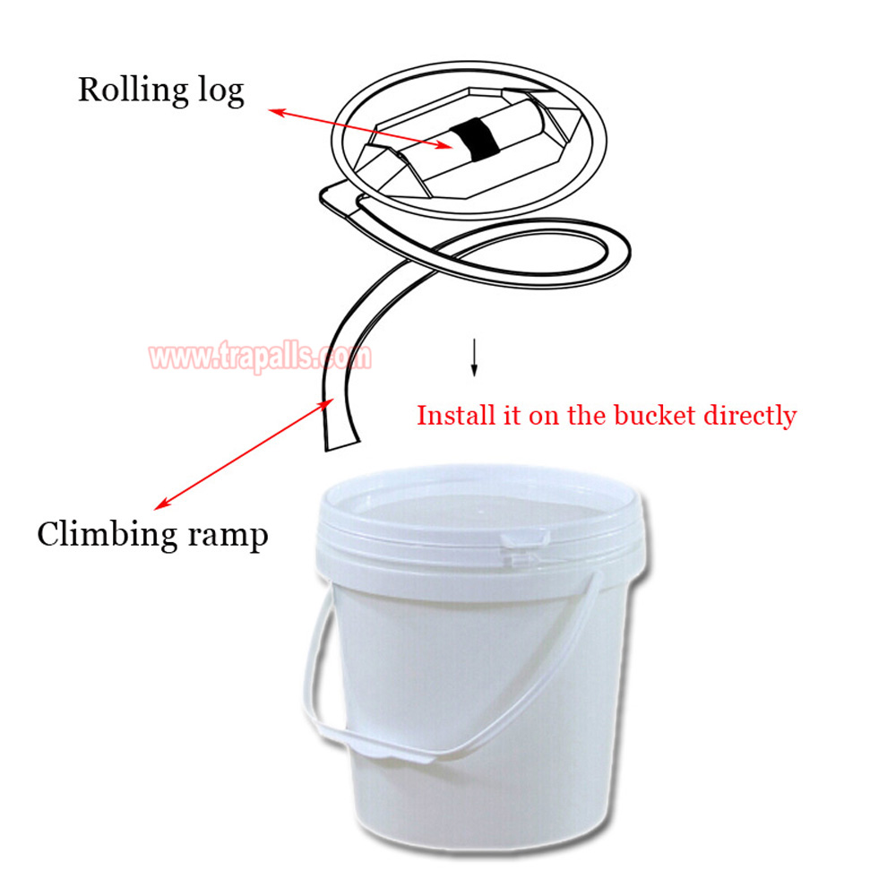 Reusable 5 Gallon Bucket Profile Spiral Wrap Around Ramp Rat Rodent Control Spiral Mouse Trap Bucket - Image 4