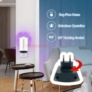 Indoor Home Plug-in UV Light Bug Zapper Sticky Flying Insect Trap Glue Board Mosquito Killer Lamp - Image 12