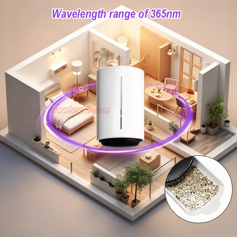 Indoor Home Plug-in UV Light Bug Zapper Sticky Flying Insect Trap Glue Board Mosquito Killer Lamp - Image 8