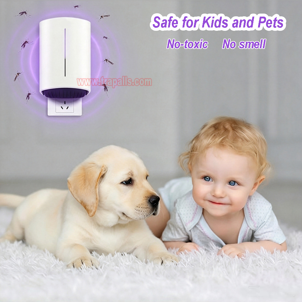 Indoor Home Plug-in UV Light Bug Zapper Sticky Flying Insect Trap Glue Board Mosquito Killer Lamp - Image 9