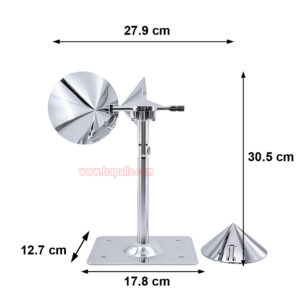 Yard Roof Wind Hybrid Drive Bird Scare Device 180 Degree Rotating Reflective Bird Repeller - Image 3
