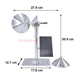 Yard Roof Solar Charging Wind Hybrid Drive Bird Scare Device 180 Degree Rotating Reflective Bird Repeller - Image 3