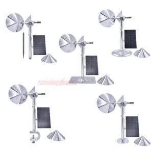 Yard Roof Solar Charging Wind Hybrid Drive Bird Scare Device 180 Degree Rotating Reflective Bird Repeller - Image 21