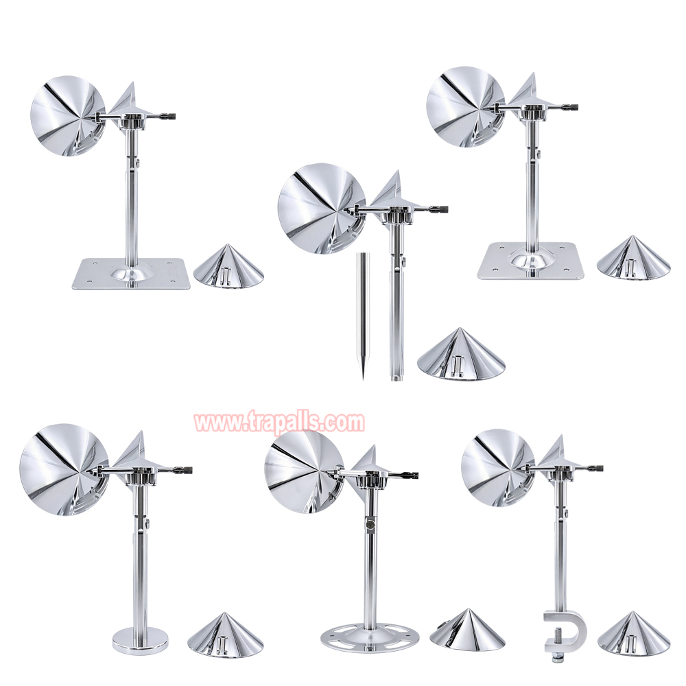 Yard Roof Wind Hybrid Drive Bird Scare Device 180 Degree Rotating Reflective Bird Repeller - Image 23