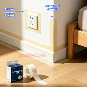 Outlets Furniture Crawling Insect Control Removable Silicone Glue Tape Roll Double Sided Bed Bug Barrier Tape - Image 7