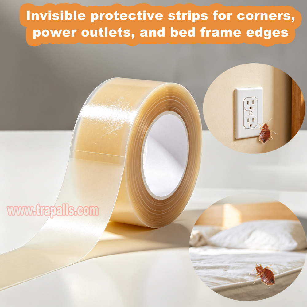 Outlets Furniture Crawling Insect Control Removable Silicone Glue Tape Roll Double Sided Bed Bug Barrier Tape - Image 9
