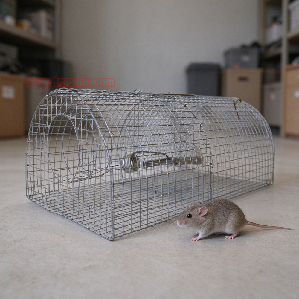 Indoor Outdoor Humane Live Catch Multi-catch Auto Reset Rat Control Mouse Trap Cage - Image 11