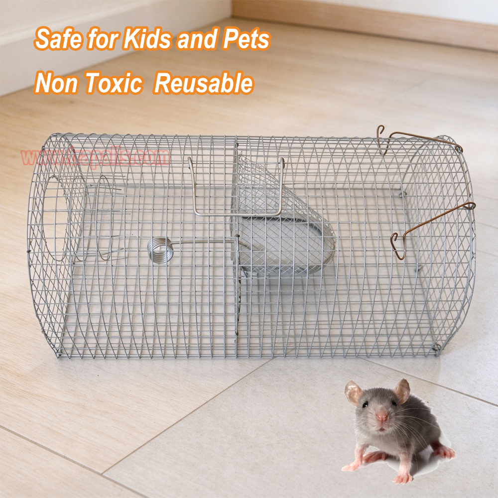Indoor Outdoor Humane Live Catch Multi-catch Auto Reset Rat Control Mouse Trap Cage - Image 9