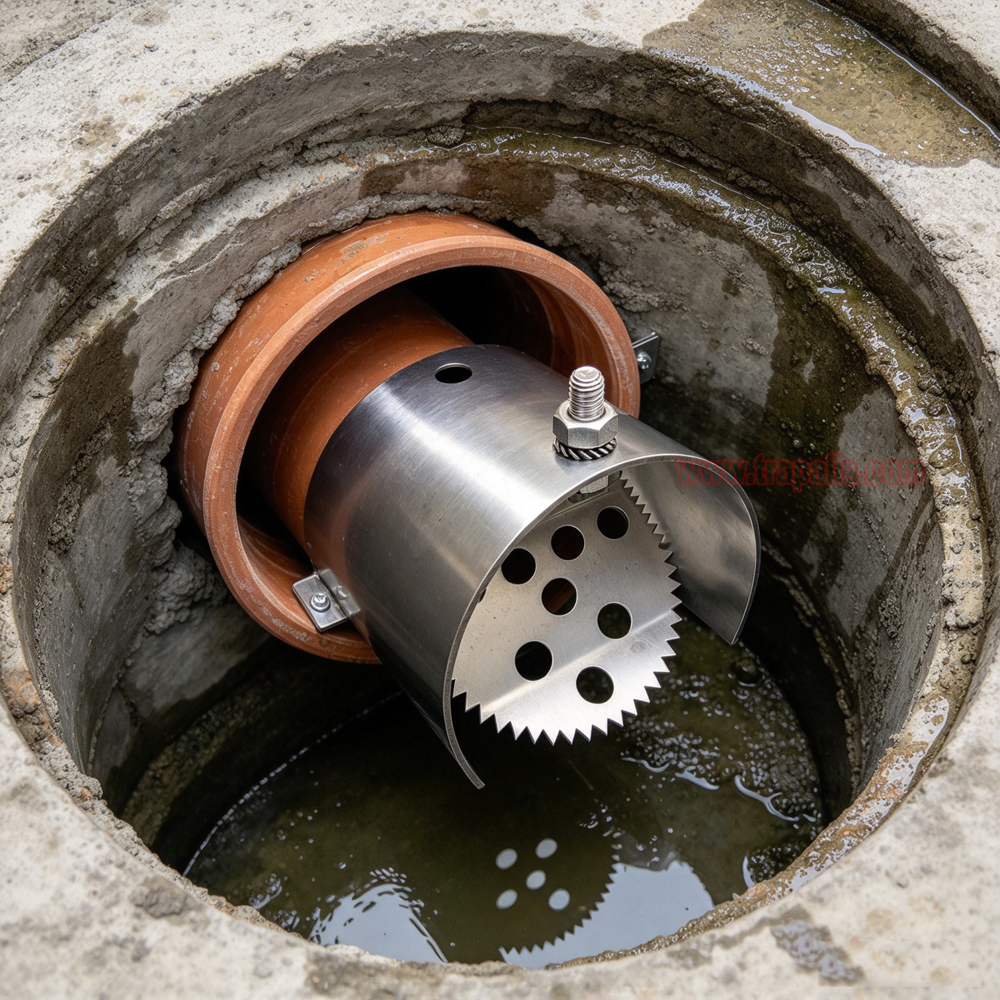 Indoor Home One Way Flap Drainage Pipe Rodent Blocker Rodent Control Mouse Prevention Metal Rat Drain Guard - Image 11